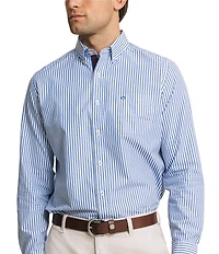 Southern Tide Gulfstream Stripe Long Sleeve Woven Shirt