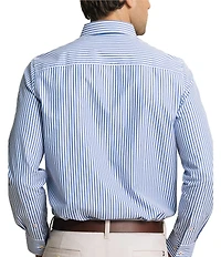 Southern Tide Gulfstream Stripe Long Sleeve Woven Shirt