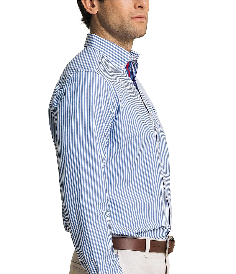 Southern Tide Gulfstream Stripe Long Sleeve Woven Shirt