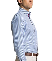 Southern Tide Gulfstream Stripe Long Sleeve Woven Shirt