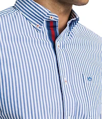 Southern Tide Gulfstream Stripe Long Sleeve Woven Shirt