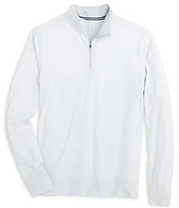 Southern Tide Heather Cruiser Micro Stripe Quarter-Zip Pullover