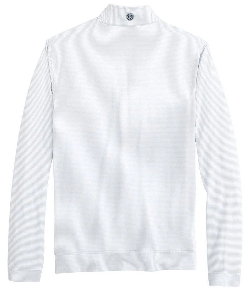 Southern Tide Heather Cruiser Micro Stripe Quarter-Zip Pullover