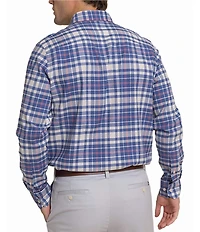 Southern Tide Heather Skipjack Sandy Shores Long Sleeve Woven Shirt
