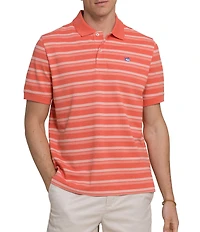Southern Tide Heather Stripe Skipjack Short Sleeve Polo Shirt