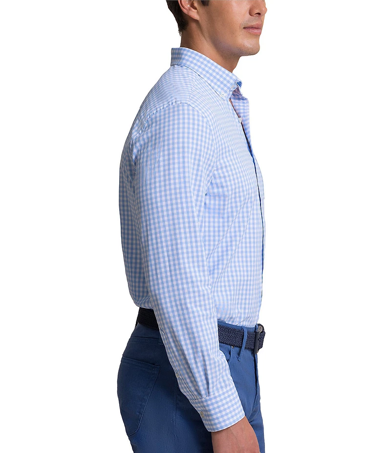 Southern Tide Intercoastal Nassau Gingham Long Sleeve Woven Shirt