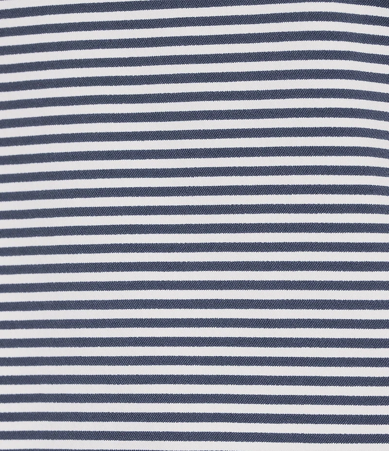 Southern Tide Kira Stripe Half Zip Stand Collar Long Sleeve Pullover