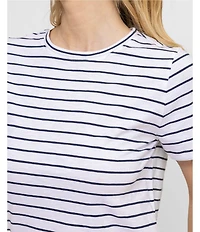 Southern Tide Knit Sunfarer Striped Crew Tee Shirt