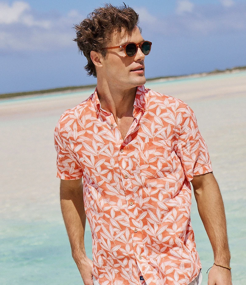 Southern Tide Kokomo Row Short Sleeve Woven Shirt