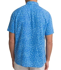 Southern Tide Linen Rayon Pineapple Parade Short Sleeve Woven Shirt