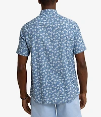 Southern Tide Linen Rayon Summer Rays Short Sleeve Woven Shirt