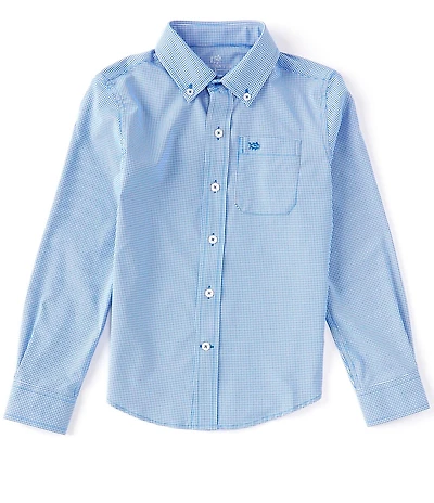 Southern Tide Little/Big Boys Long Sleeve Intercoastal Mini-Gingham Shirt