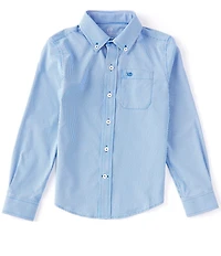 Southern Tide Little/Big Boys Long Sleeve Intercoastal Mini-Gingham Shirt