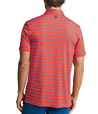Southern Tide Moonlight Bay Coastal Breeze Stripe Short Sleeve Polo Shirt