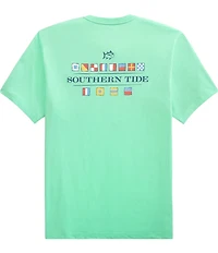 Southern Tide Nautical Flags Short Sleeve T-Shirt