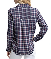Southern Tide Niki Chilly Morning Plaid Long Sleeve Button Front Shirt