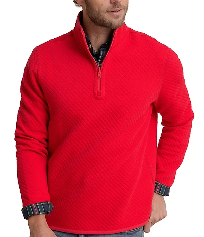 Southern Tide Oak Island Reversible Quarter-Zip Pullover