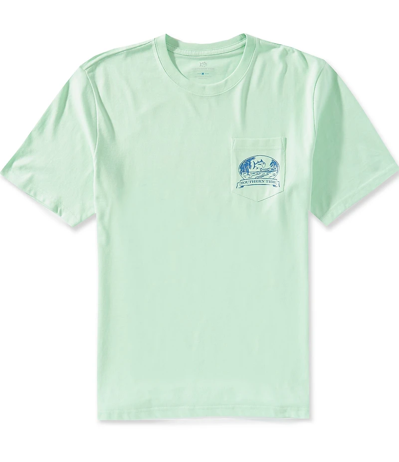 Southern Tide Palm Hammock Time To Coast Short Sleeve T-Shirt