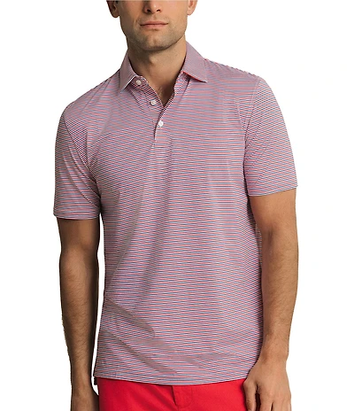 Southern Tide Pelican Landing Coastal Breeze Stripe Short Sleeve Polo Shirt