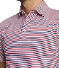 Southern Tide Pelican Landing Coastal Breeze Stripe Short Sleeve Polo Shirt