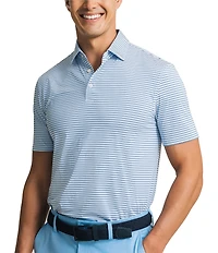 Southern Tide Pelican Landing Coastal Breeze Stripe Short Sleeve Polo Shirt