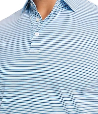 Southern Tide Pelican Landing Coastal Breeze Stripe Short Sleeve Polo Shirt