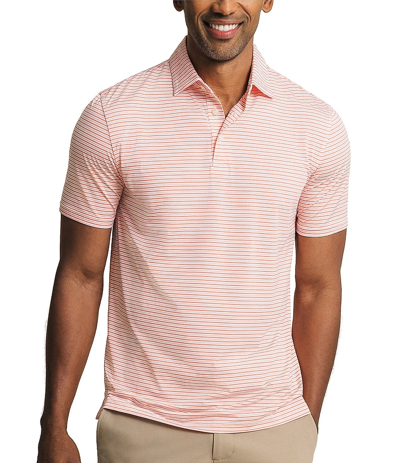 Southern Tide Pelican Landing Coastal Breeze Stripe Short Sleeve Polo Shirt