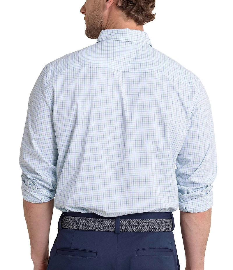 Southern Tide Performance Stretch Broughton Plaid Long Sleeve Woven Shirt