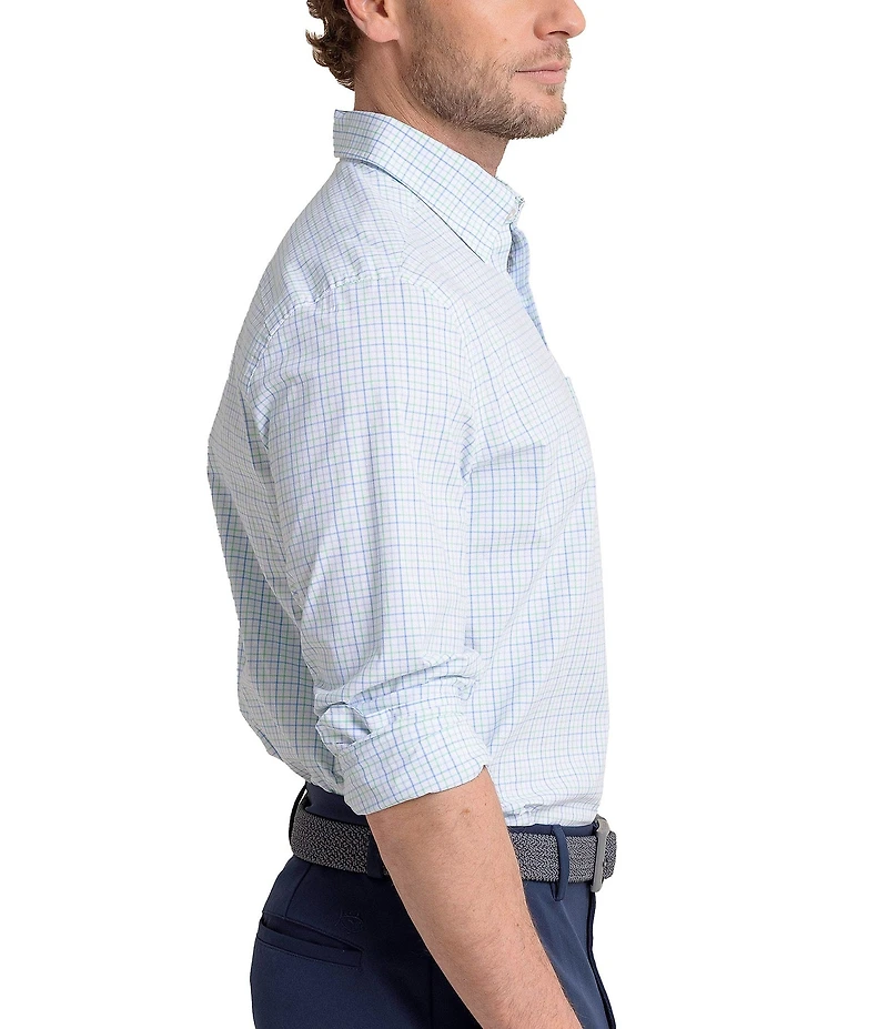 Southern Tide Performance Stretch Broughton Plaid Long Sleeve Woven Shirt