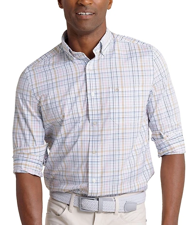 Southern Tide Performance Stretch Brrr° Intercoastal Morris Island Plaid Long Sleeve Woven Shirt