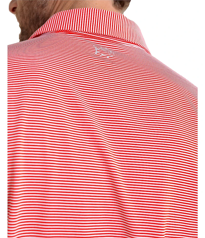 Southern Tide Performance Stretch Brrr°-eeze Meadowbrook Stripe Short Sleeve Polo Shirt