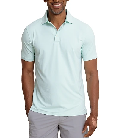 Southern Tide Performance Stretch Brrr°-eeze Meadowbrook Stripe Short Sleeve Polo Shirt