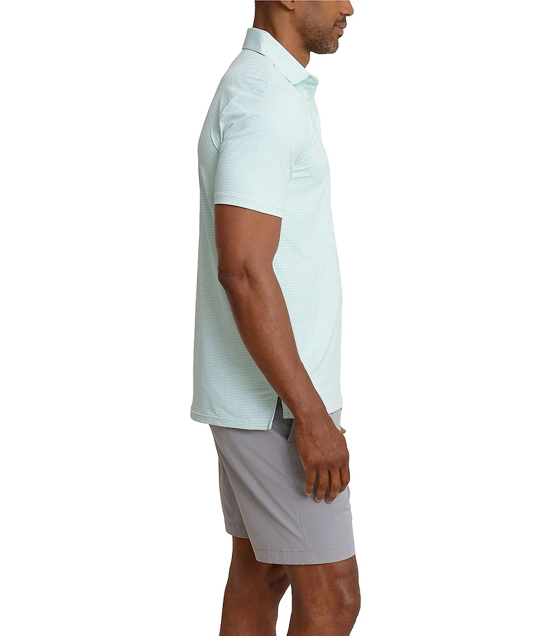 Southern Tide Performance Stretch Brrr°-eeze Meadowbrook Stripe Short Sleeve Polo Shirt