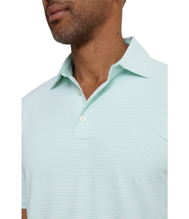 Southern Tide Performance Stretch Brrr°-eeze Meadowbrook Stripe Short Sleeve Polo Shirt