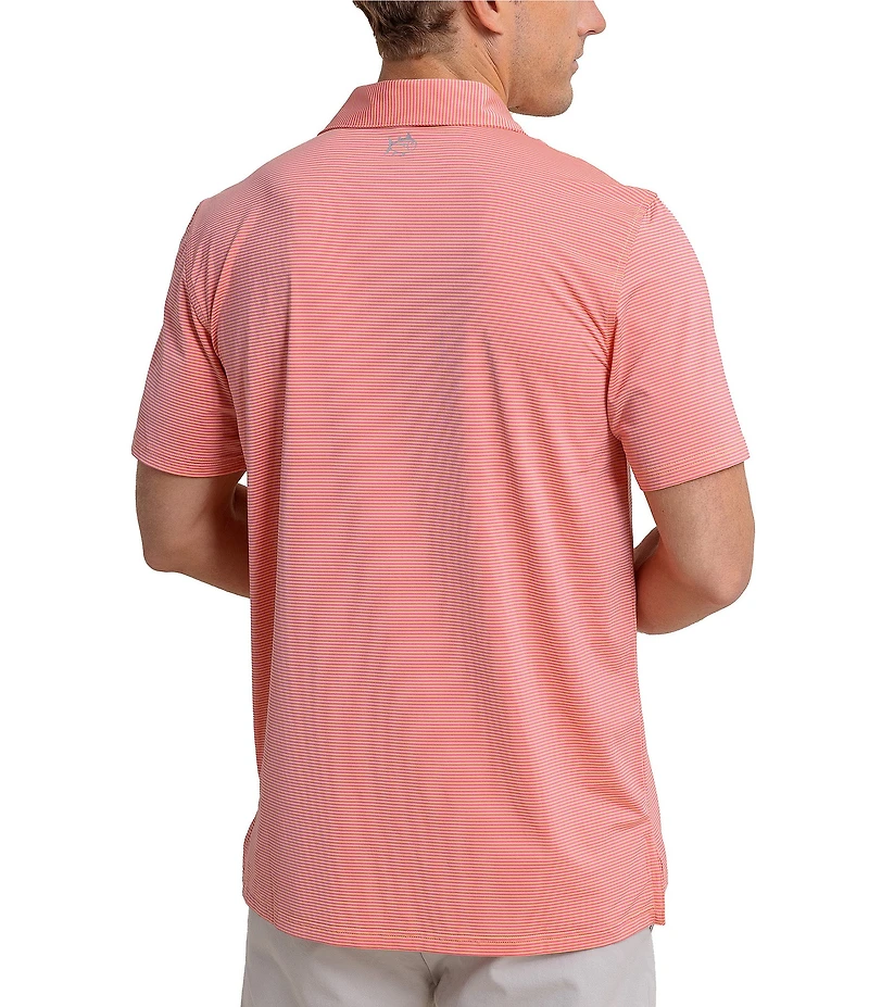 Southern Tide Performance Stretch Brrr°-eeze Meadowbrook Stripe Short Sleeve Polo Shirt