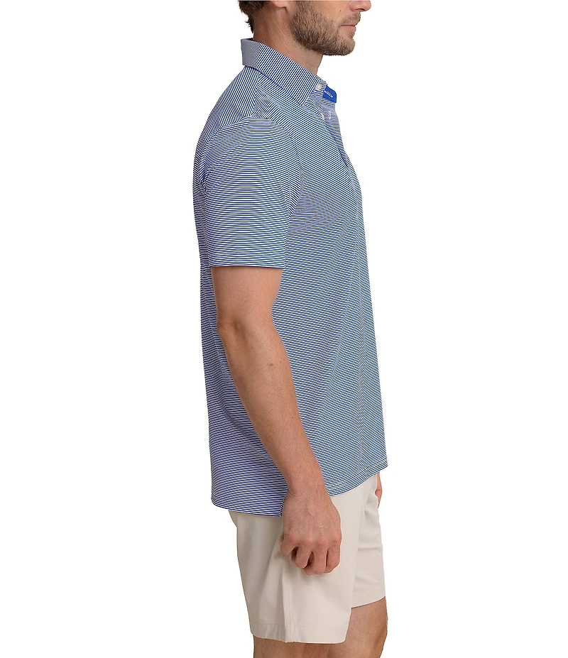 Southern Tide Performance Stretch Brrr°-eeze Meadowbrook Stripe Short Sleeve Polo Shirt