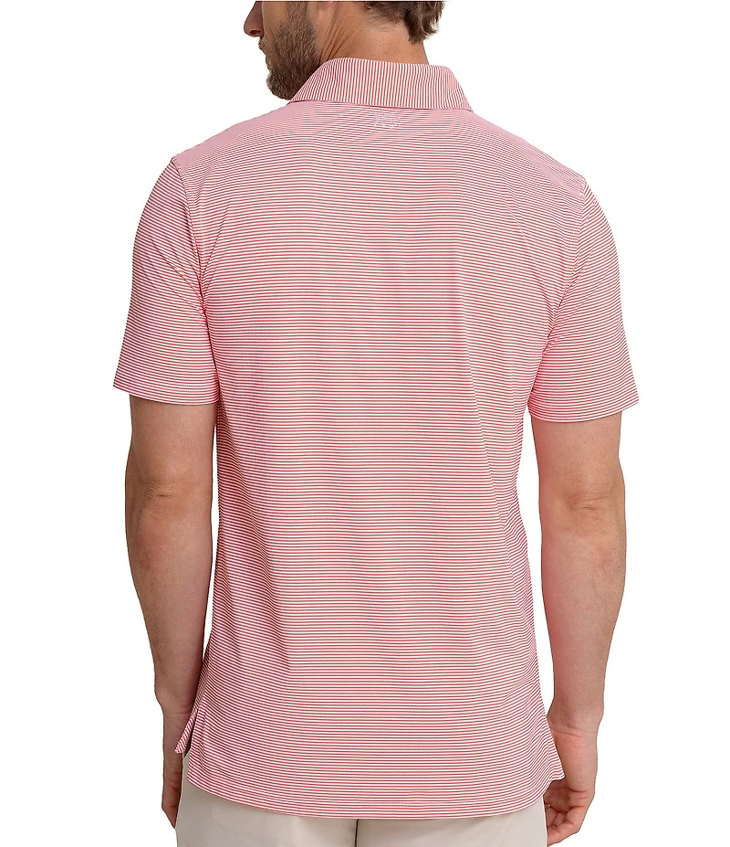 Southern Tide Performance Stretch Brrr°-eeze Meadowbrook Stripe Short Sleeve Polo Shirt