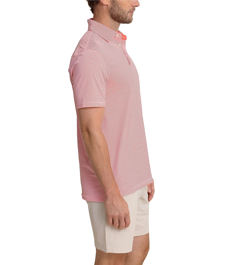 Southern Tide Performance Stretch Brrr°-eeze Meadowbrook Stripe Short Sleeve Polo Shirt