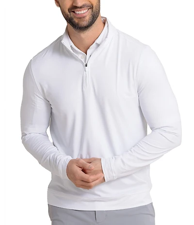 Southern Tide Performance Stretch Cruise Geo Print Quarter-Zip Pullover
