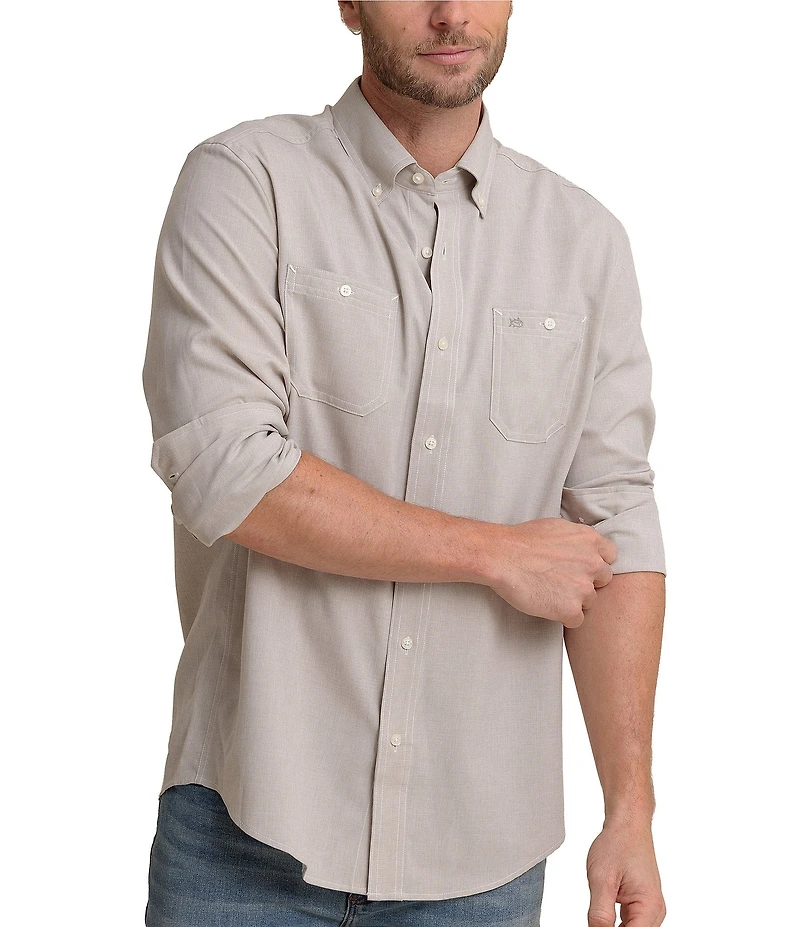 Southern Tide Performance Stretch Dock Long Sleeve Woven Shirt