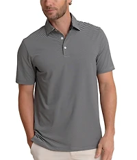 Southern Tide Performance Stretch Driver Coastal Geo Printed Short Sleeve Polo Shirt