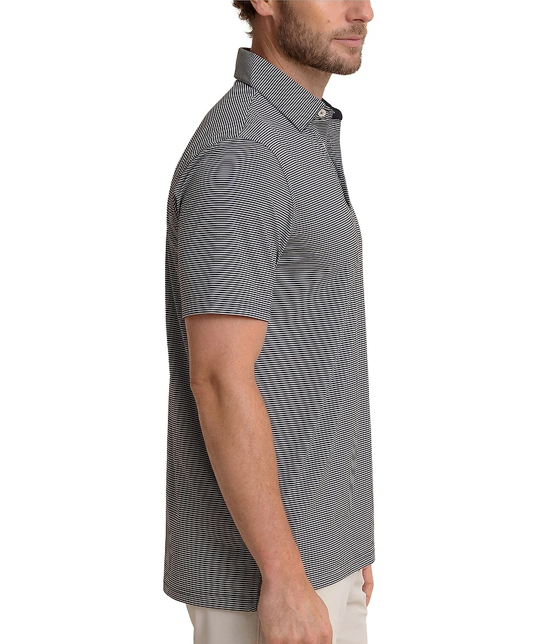 Southern Tide Performance Stretch Driver Coastal Geo Printed Short Sleeve Polo Shirt