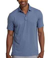Southern Tide Performance Stretch Driver Coastal Geo Printed Short Sleeve Polo Shirt
