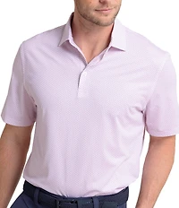 Southern Tide Performance Stretch Driver On The Ball Printed Short Sleeve Polo Shirt