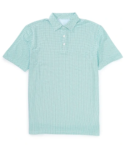 Southern Tide Performance Stretch Driver On The Ball Printed Short Sleeve Polo Shirt