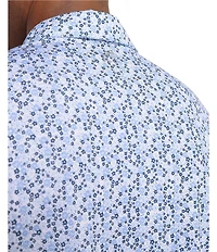 Southern Tide Performance Stretch Driver Petal Party Printed Short Sleeve Polo Shirt