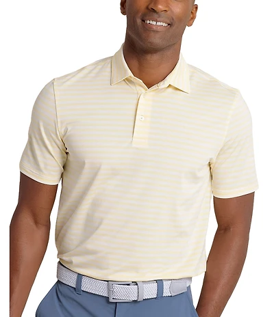 Southern Tide Performance Stretch Driver Sevilla Stripe Short Sleeve Polo Shirt
