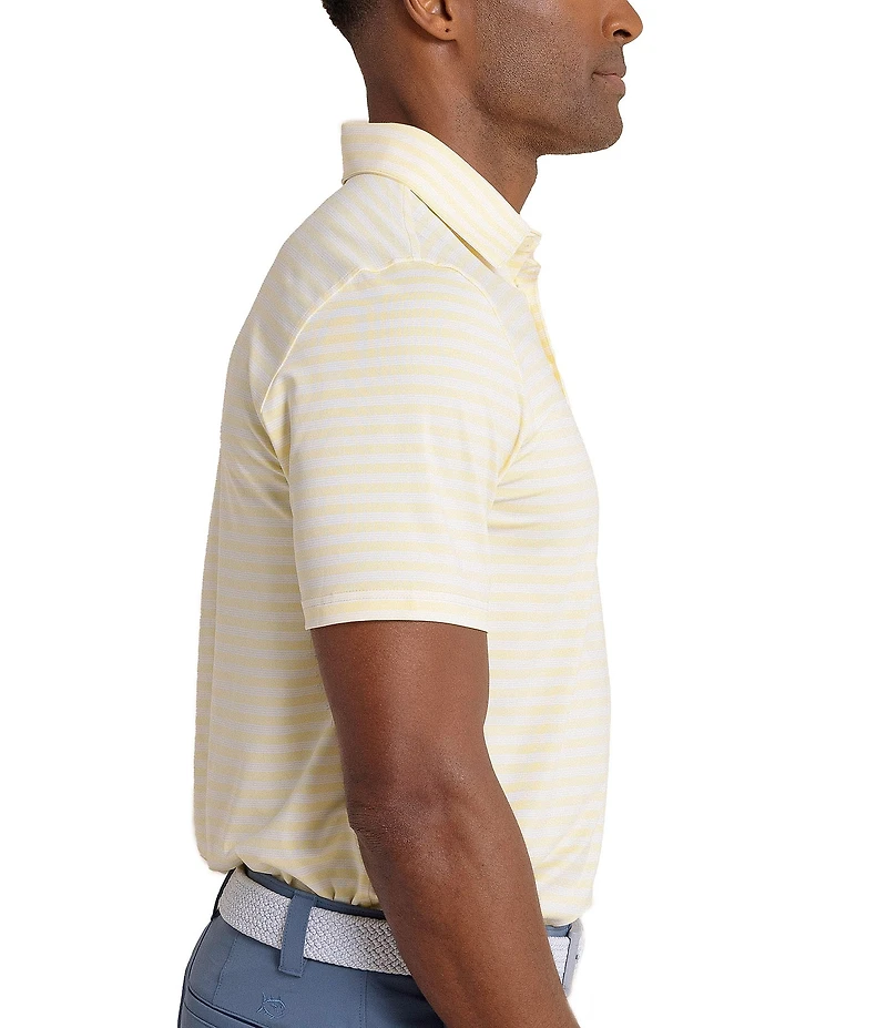 Southern Tide Performance Stretch Driver Sevilla Stripe Short Sleeve Polo Shirt