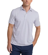 Southern Tide Performance Stretch Driver Sunbury Stripe Short Sleeve Polo Shirt