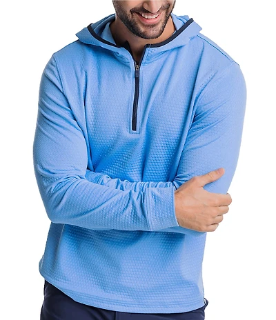 Southern Tide Performance Stretch Scuttle Heather Quarter-Zip Hoodie